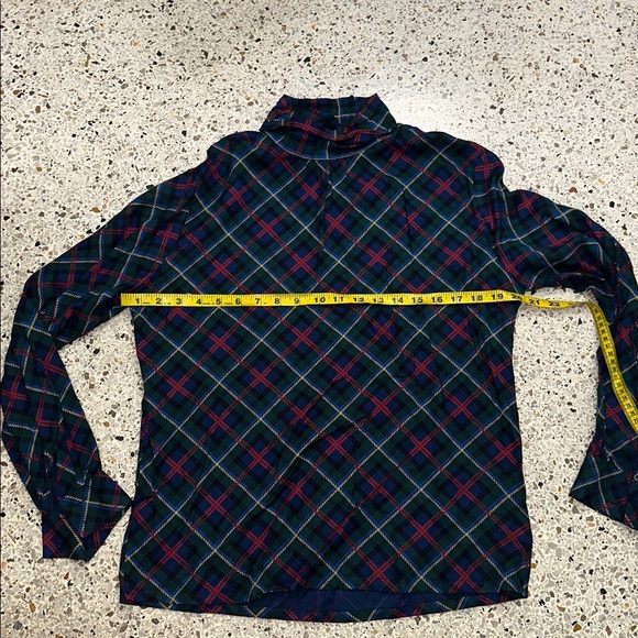 Country Sophisticates by Pendleton USA green navy red tartan holiday plaid set - Picture 7 of 7